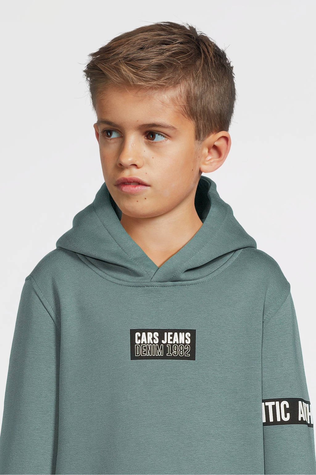 Cars hoodie ZLOW met printopdruk zeegroen