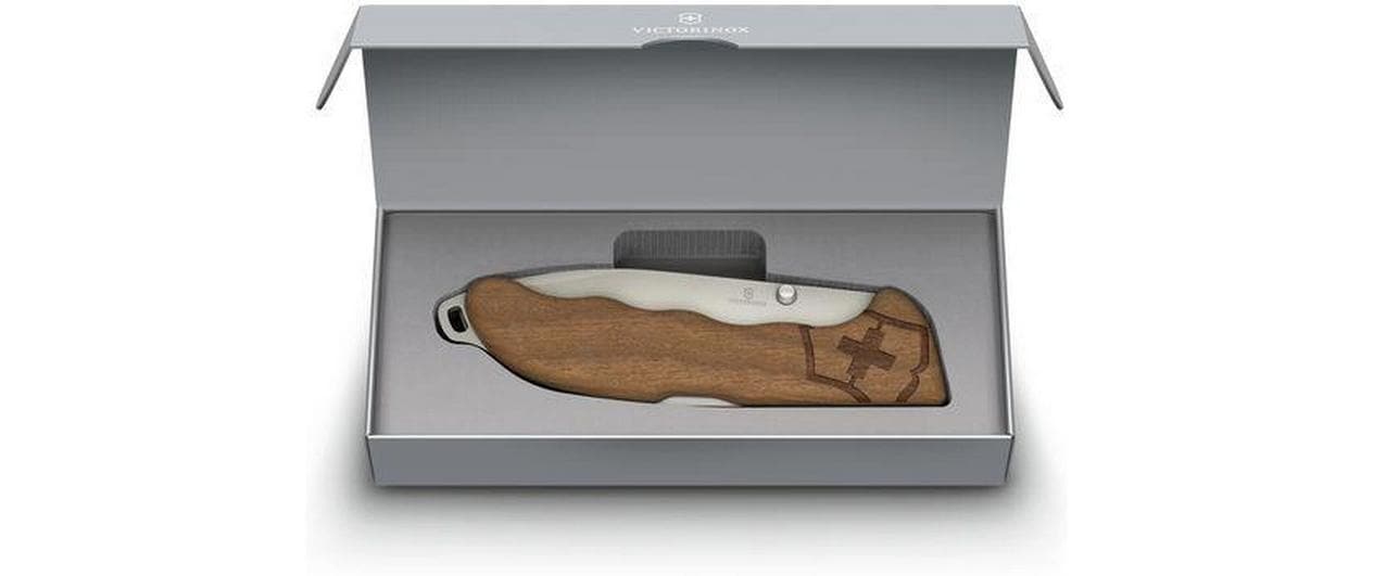 Taschenmesser Evoke Wood, 136 mm, Braun<br>Klappbares Messer mit Schalen aus Nussbaumholz