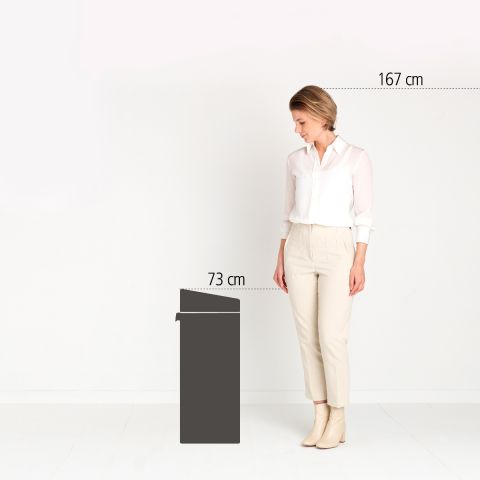 Touch Bin New Recycle afvalemmer, 23/10 liter, kunststof binnenemmer -