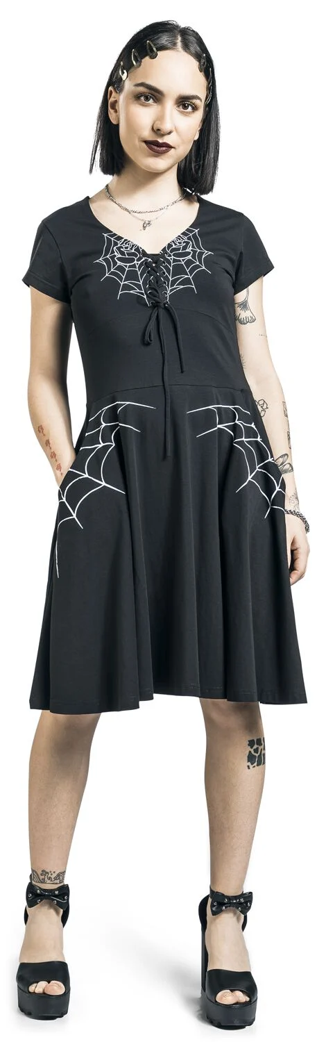 Robe Black Widow | Rockabella Robe courte
