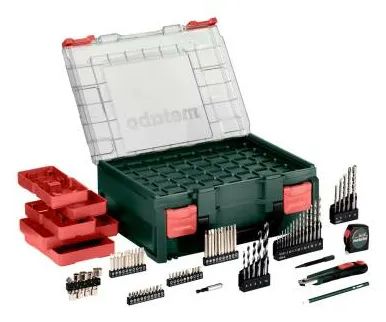 Metabo SB 18 Set, Pistolgreb boremaskine, Nøglefri, 1 cm, 1600 rpm, 2 cm, 1 cm