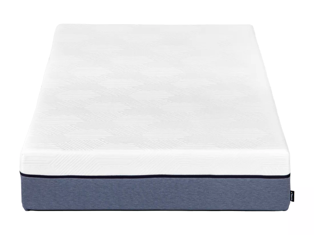 Ensemble 90 x 190 cm sommier coffre naturel clair + matelas ressorts ensachés 7 zones et mémoire de forme ép.24cm - KASUI de YSMÉE