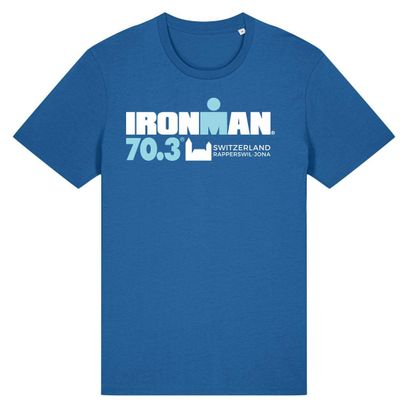 T-Shirt Manches Courtes Ironman 70.3 Rapperswil Bleu Royal Homme