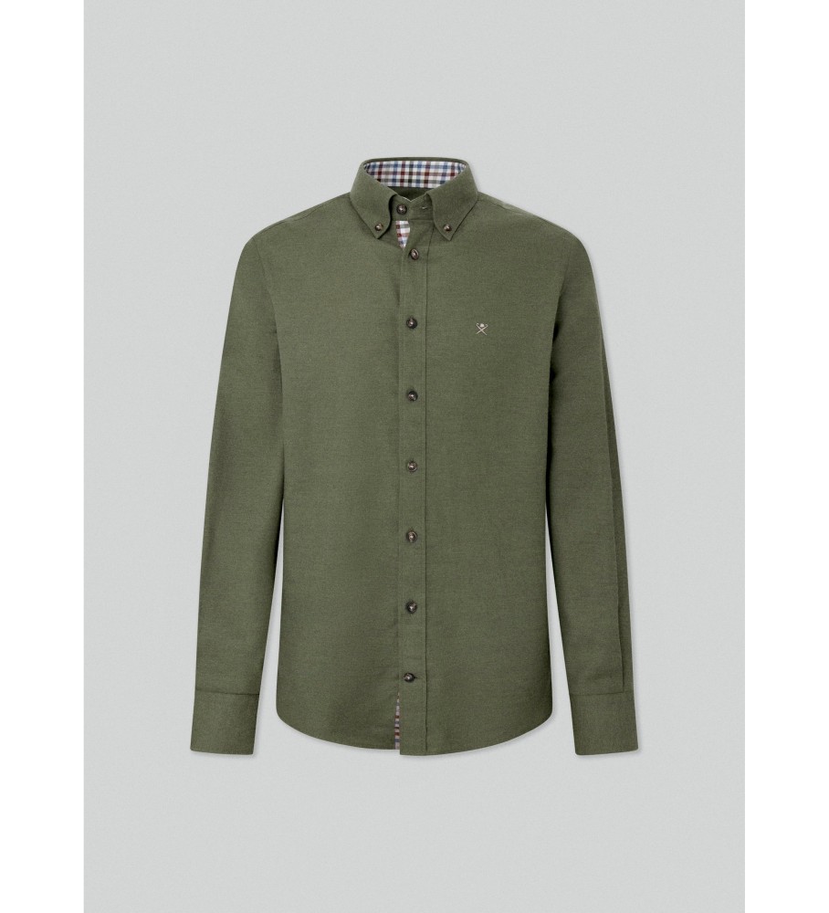 Camisa de flanela verde Hackett