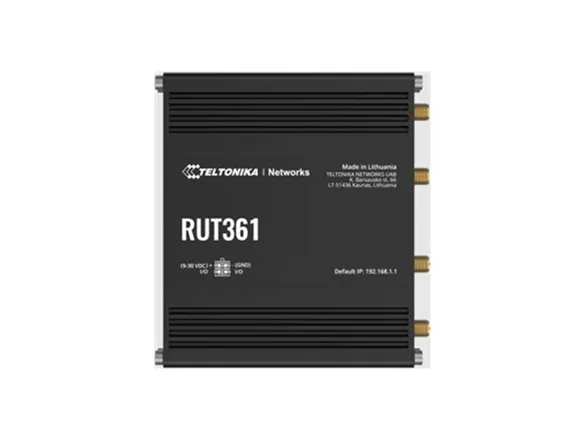 Teltonika RUT361 - Trådløs router - WWAN 2,4 GHz - 3G, 4G - DIN monterbar på skinne, væg-monterbar, overflademonterbar