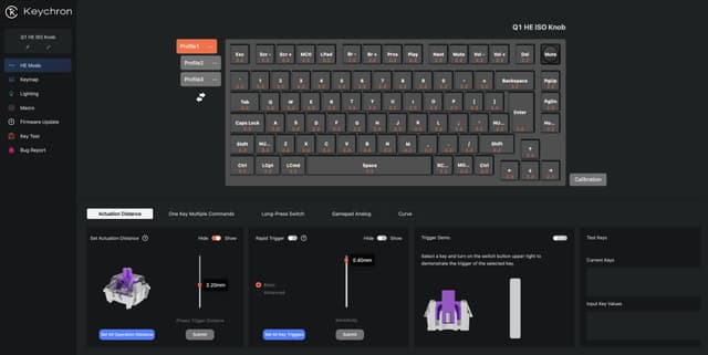 Keychron Q1 HE Shell White Trådløst gaming tastatur
