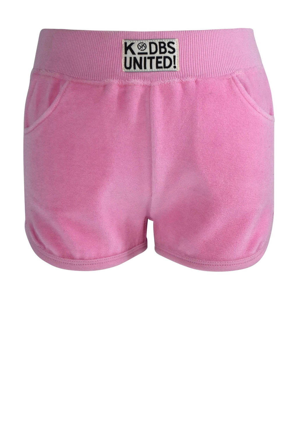 Born by Kiddo United fluwelen regular fit short Jonna roze