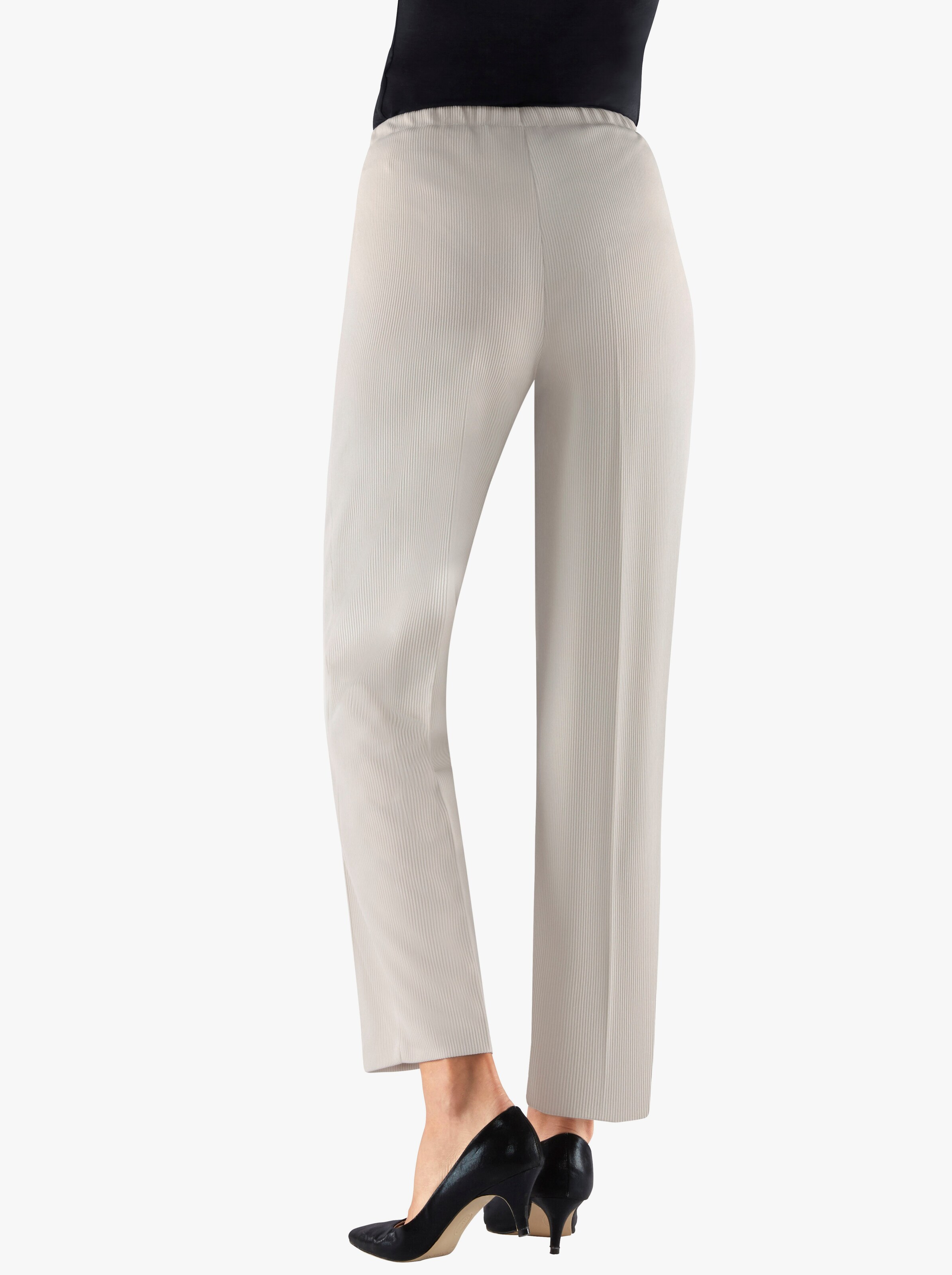 Jerseyhose mit Ripp-Struktur