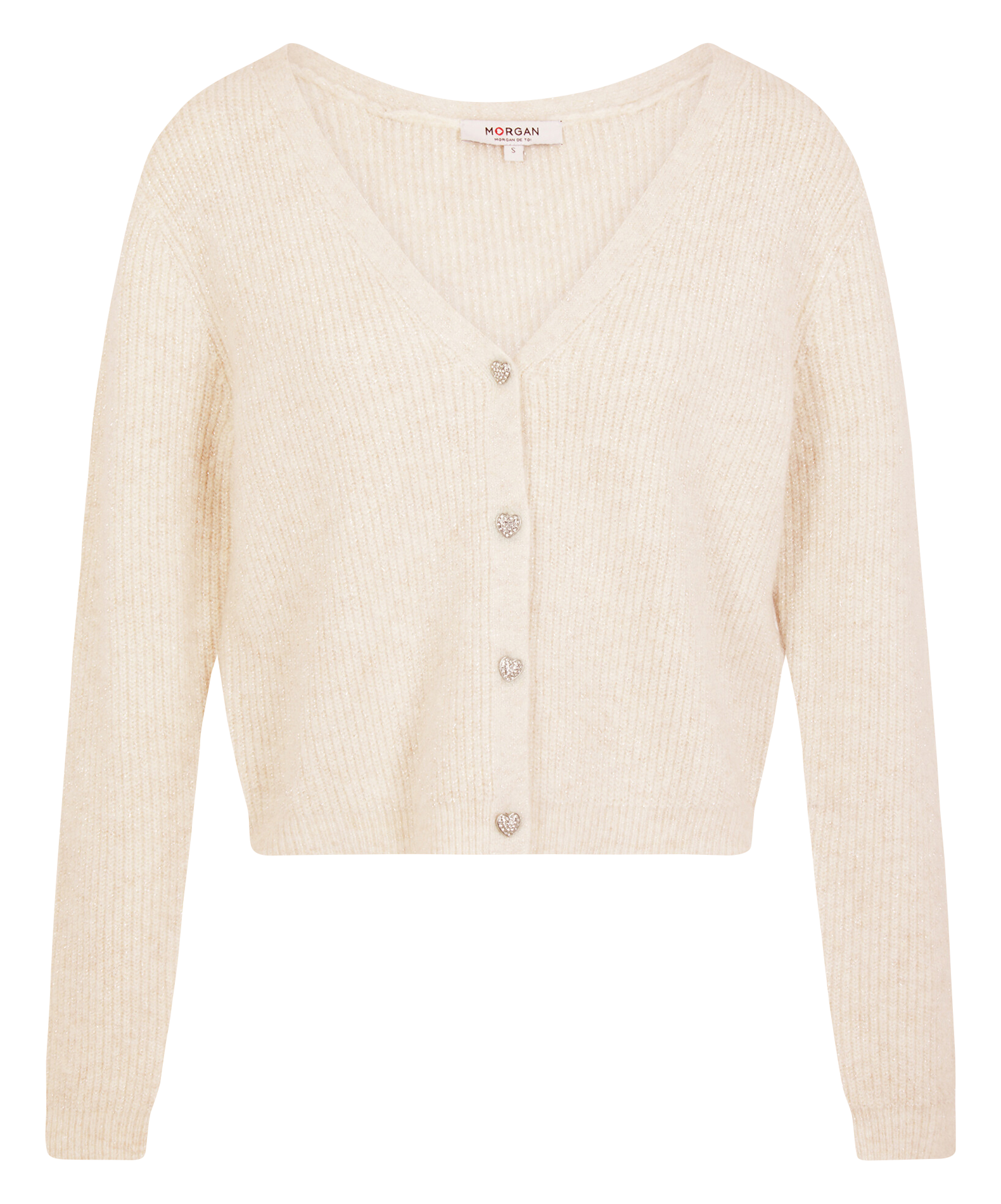 MIMO - Cardigan à col en V | Beige