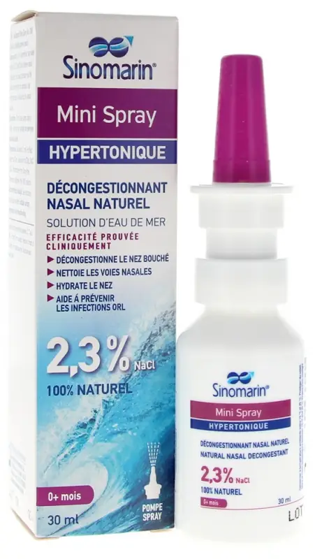 Solution d'Eau de Mer Décongestionnant Nasal - 30ml