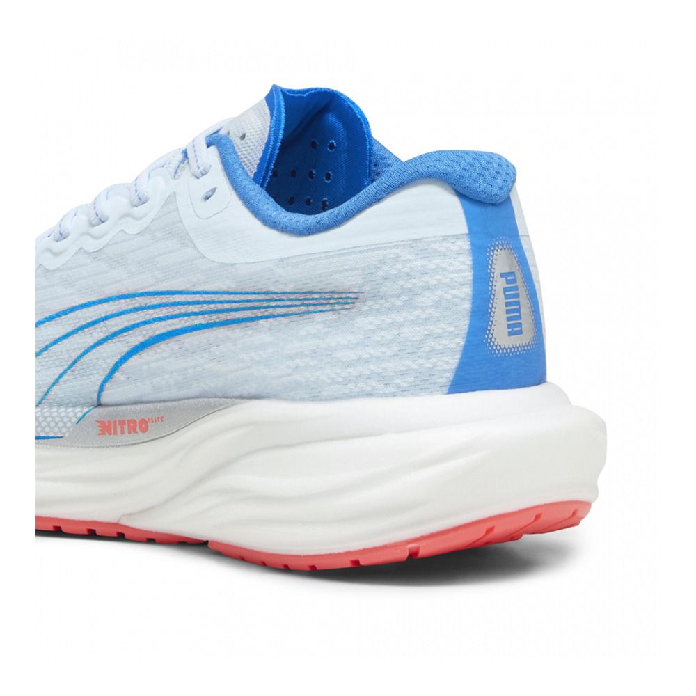 Puma DEVIATE NITRO 2 - Chaussures running Femme icy blue/fire orchid