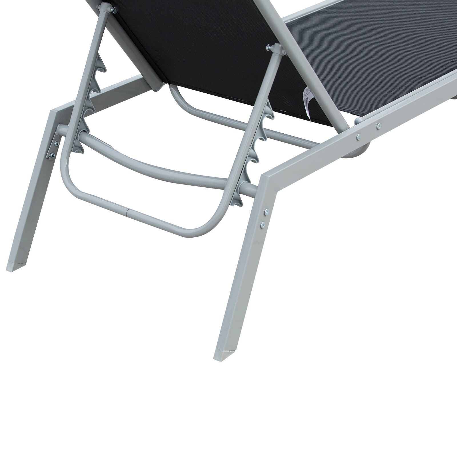Outsunny Gartenliege mit verstellbarer Rückenlehne 170 x 58 x 97 cm (LxBxH)