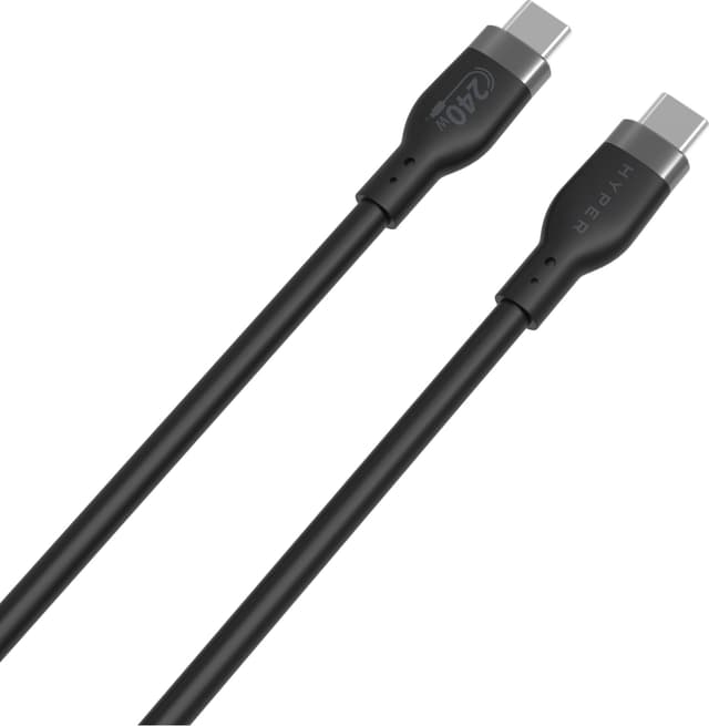 Hyper HyperJuice USB-C til USB-C opladningskabel 2 m (sort)