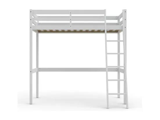 Lit mezzanine STUDIO 140x190 + 1 sommier / Blanc