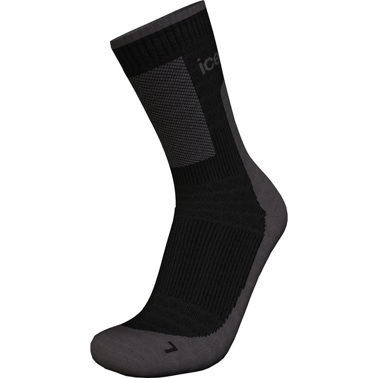 Icebreaker M Mer Hike+ Medium Crew Black/Obsidian