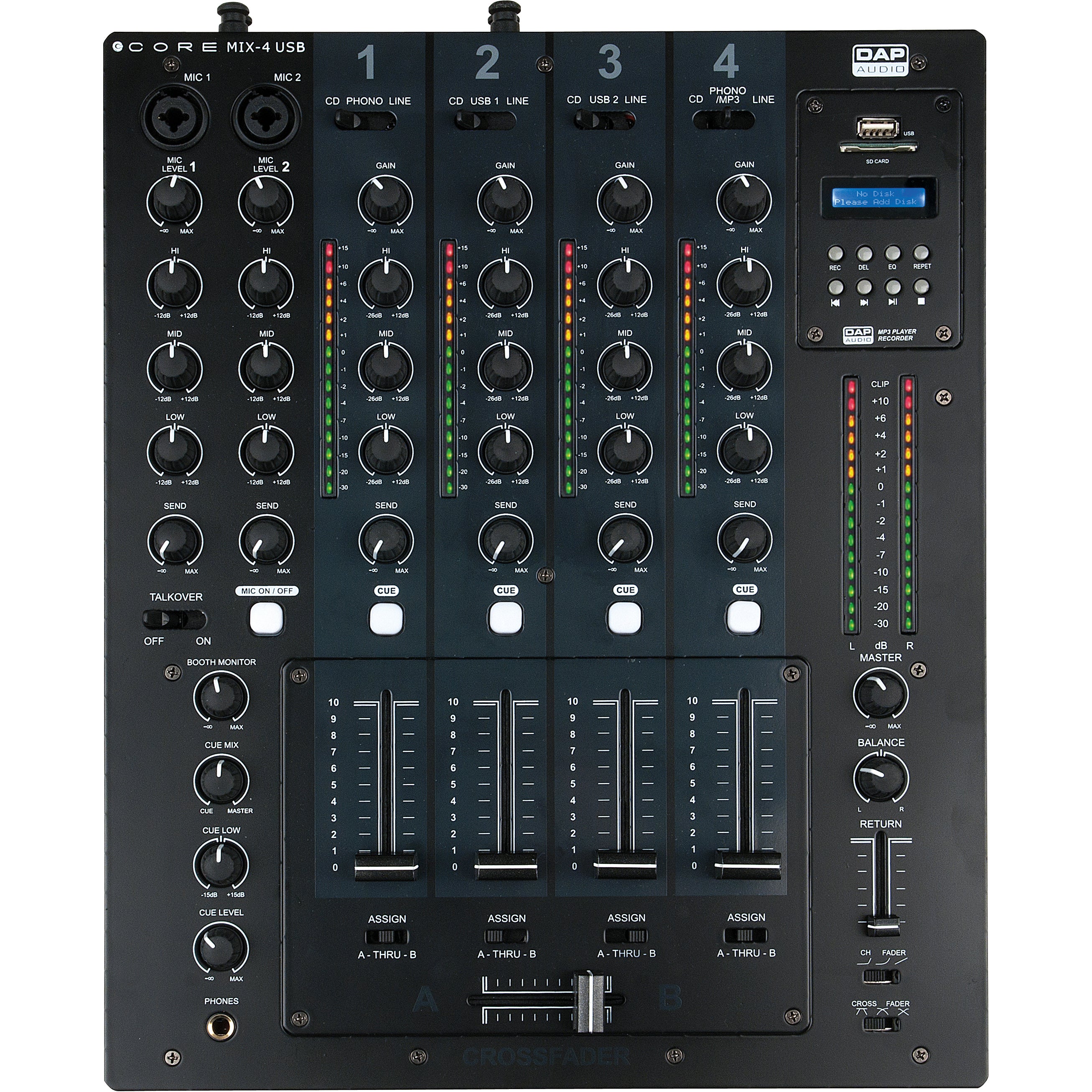 DAP CORE Mix-4 USB DJ mixer