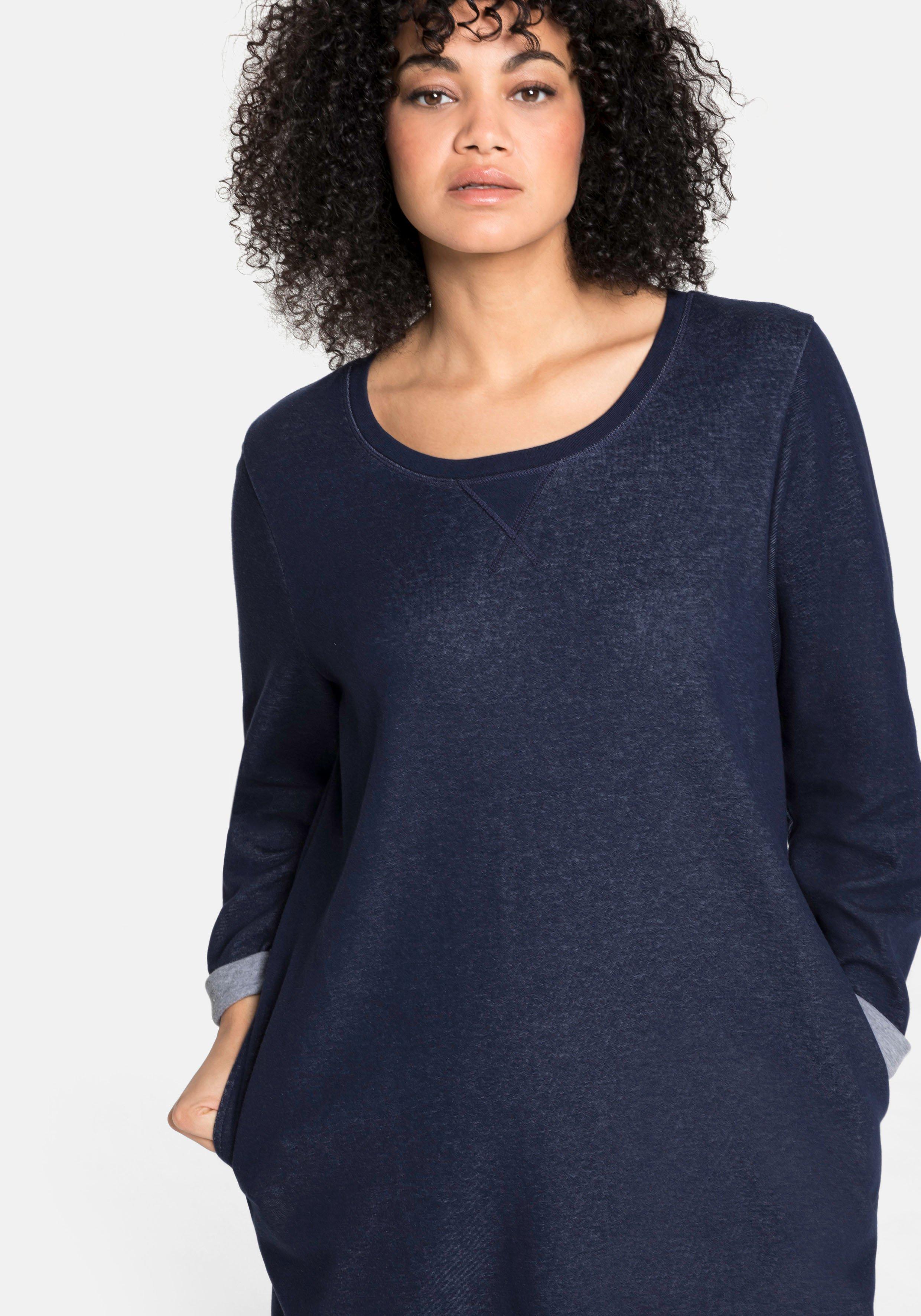 Jerseykleid mit Taschen und regulierbarer Taille
