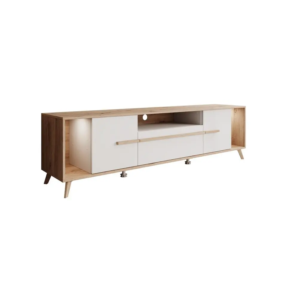Meubella - TV-Meubel Oswald - Wit - 189 cm