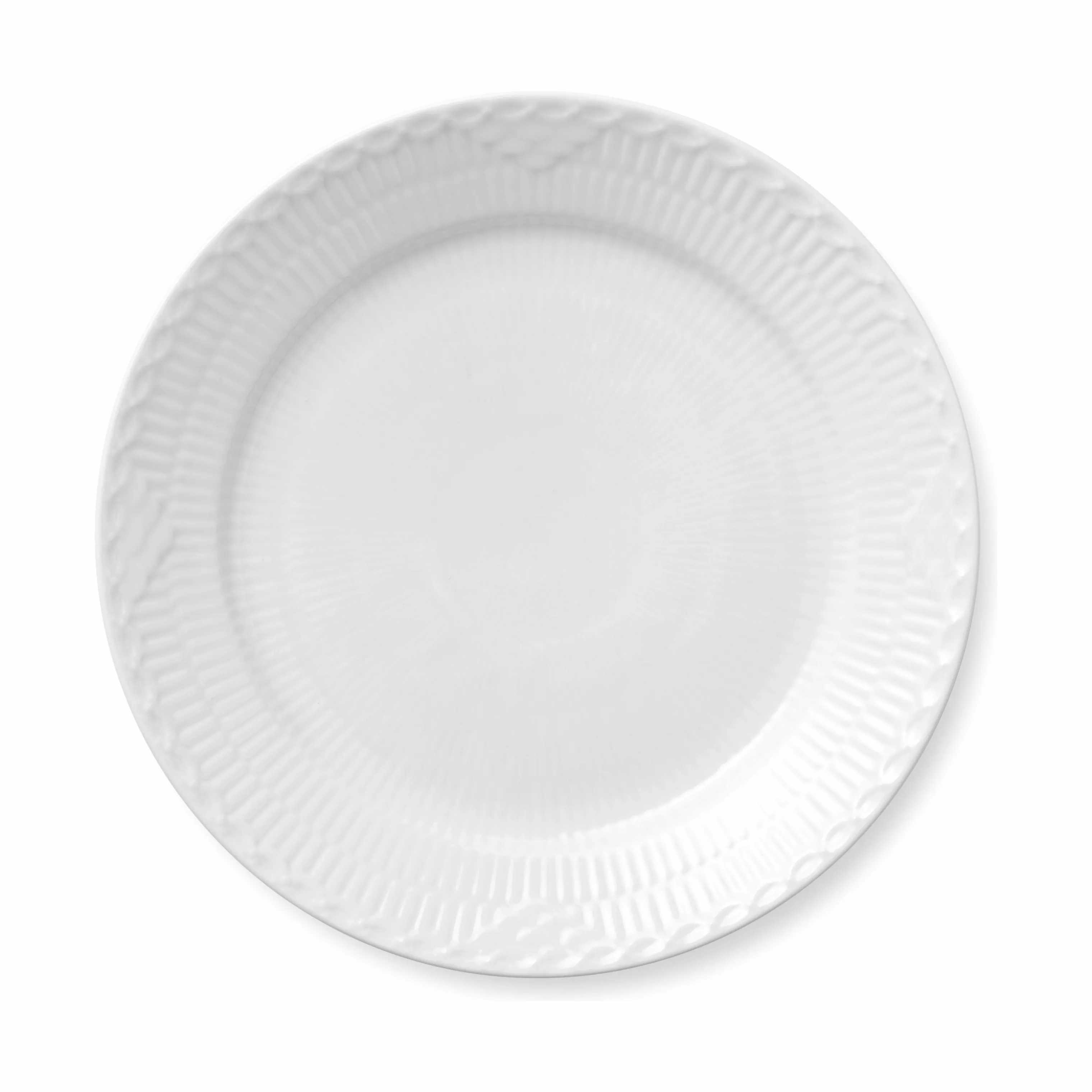 Royal Copenhagen Hvid Halvblonde Middagstallerken