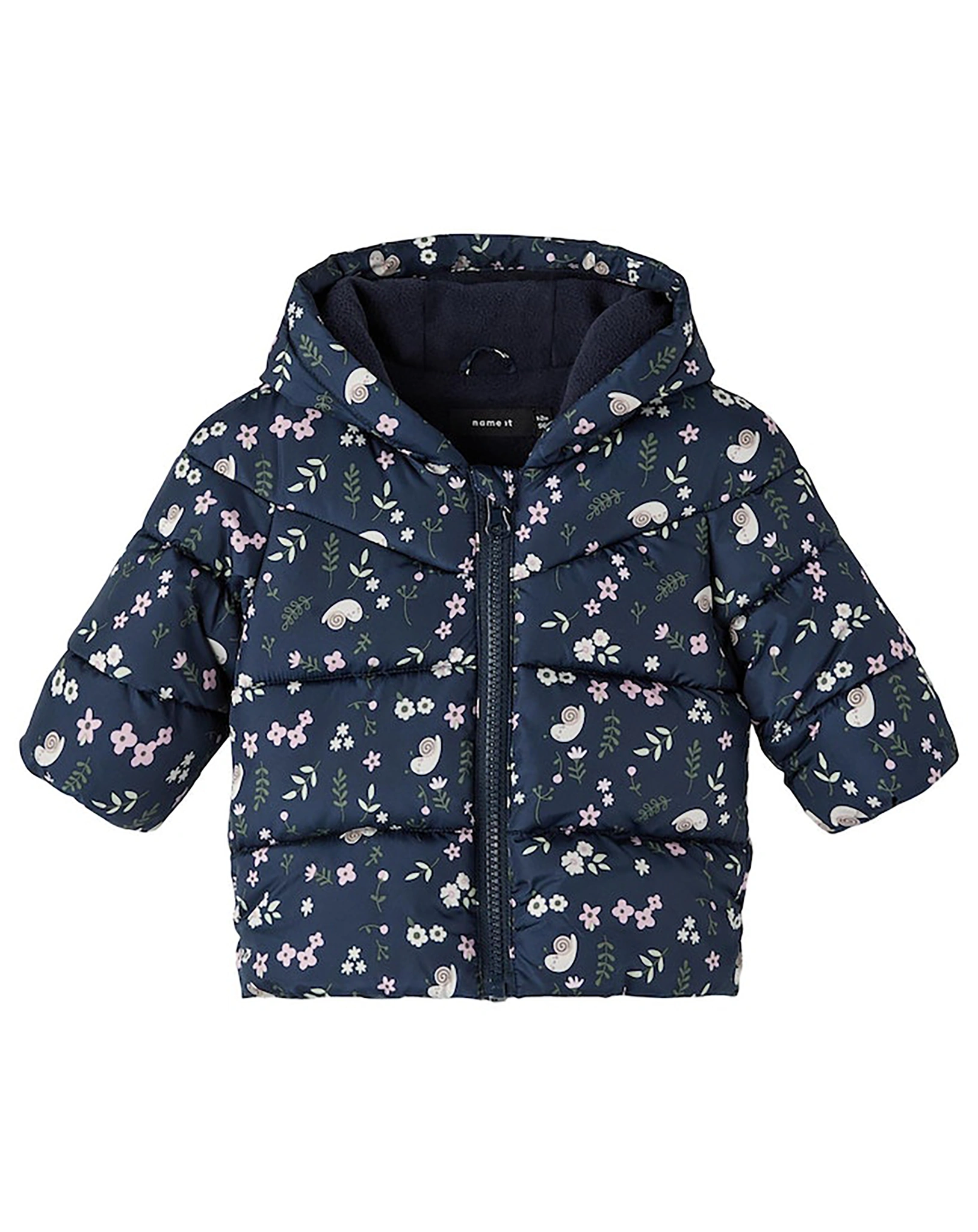 Steppjacke NBFMILENA AOP in dark sapphire