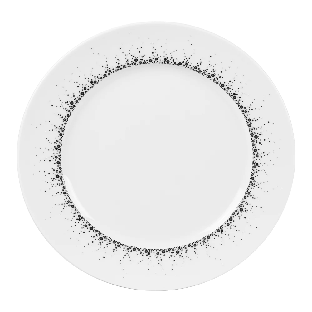 Assiette à dessert Boréalis gris 22 cm (lot de 6) Table passion