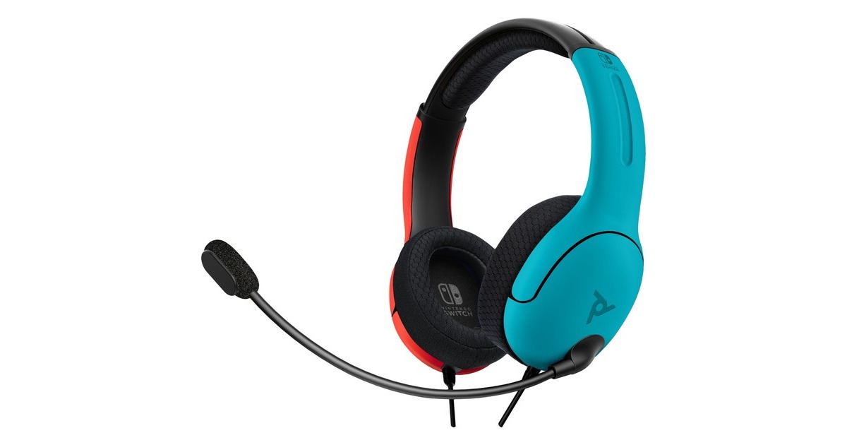 PDPLVL40 Wired Stereo Gaming headset on-ear   (Blauw/rood, Nintendo Switch)