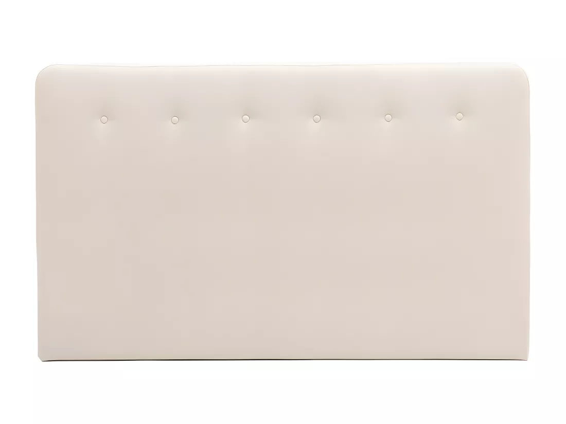 Verdo - Tête de lit en tissu chenille 160cm - Écru