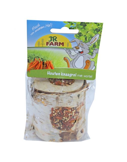 Jr Farm Knaagrol Hout - Ruwvoer - Wortel 150 g