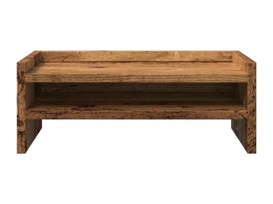 Support de moniteur vieux bois 42x24x16 cm bois d'ingénierie