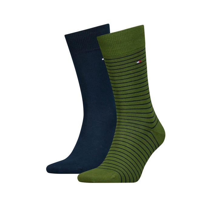 Tommy Hilfiger-2-pack herensokken strepen - Tommy Hilfiger