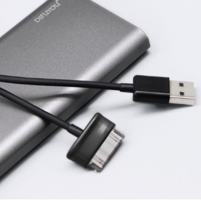 30 pin USB-kabel / ladekabel til datasynkronisering Sort 1 m