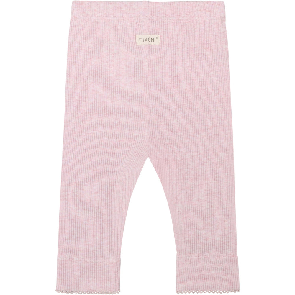 Køb FIXONI Bleached Mauve Melange Leggings Melange Rib