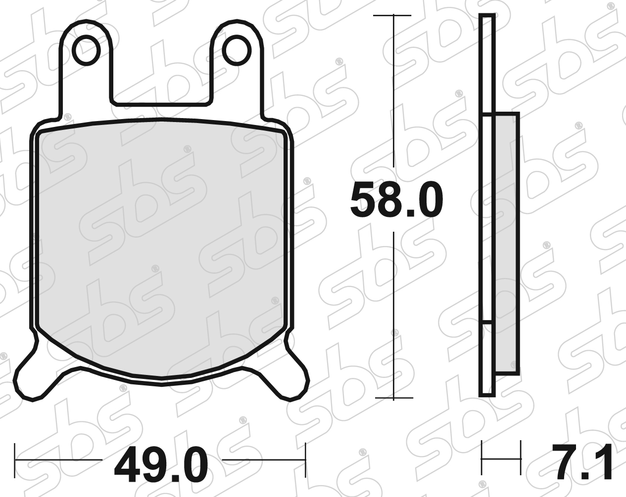 SBS - Plaquettes de frein 560 HF