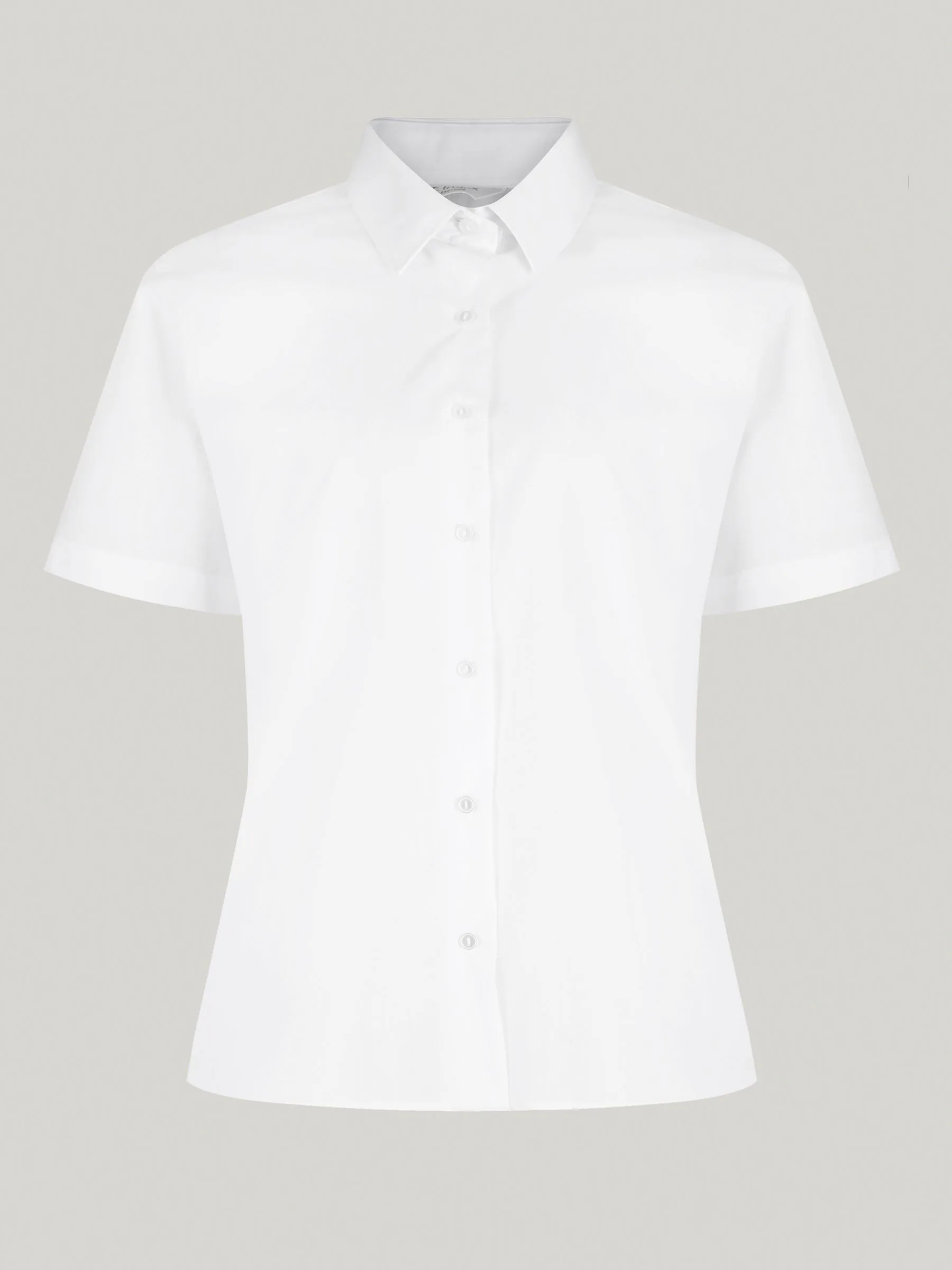 Trutex White Regular Fit Short Sleeve 2 Pack School Shirts