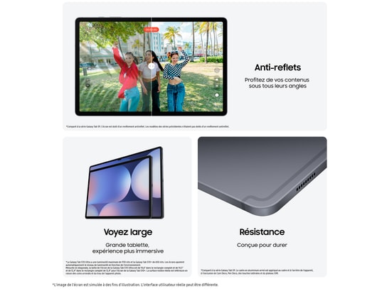 SAMSUNG - Tablette tactile Galaxy Tab S10+ 12.4'' Wifi 256 Go Anthracite