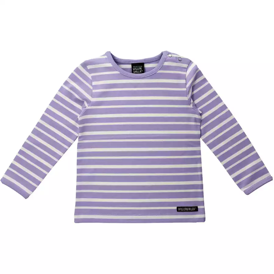 Villervalla Shirt Langarm Stripes lavendel