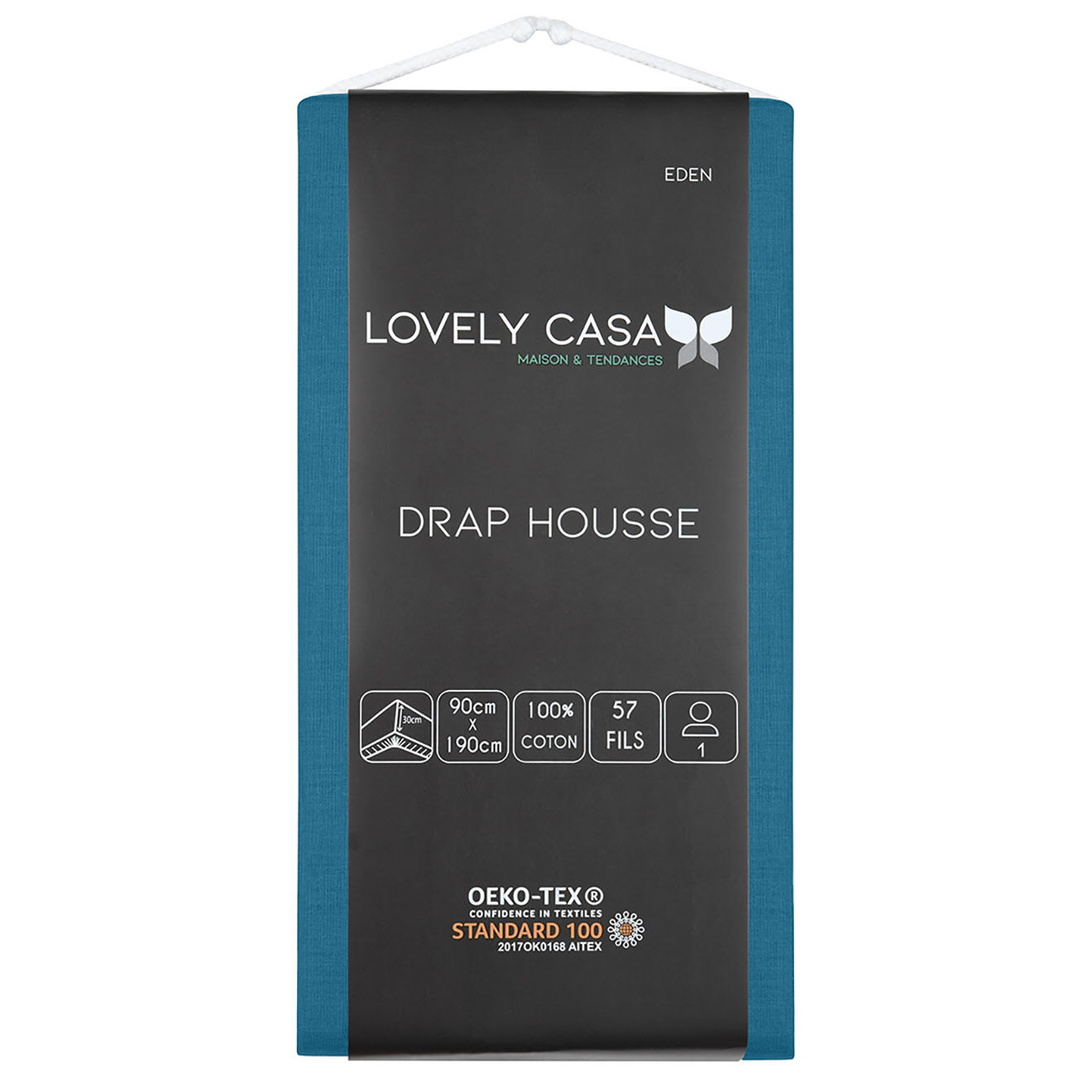 Stof Drap housse Eden bonnet 30 cm pétrole