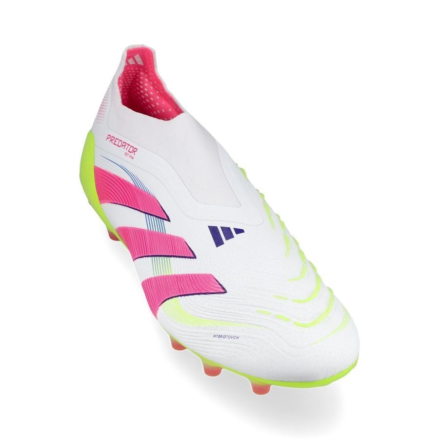 adidas Predator Elite Laceless AG Celestial Victory - Blanc/Lucid Pink/Lucid Lemon