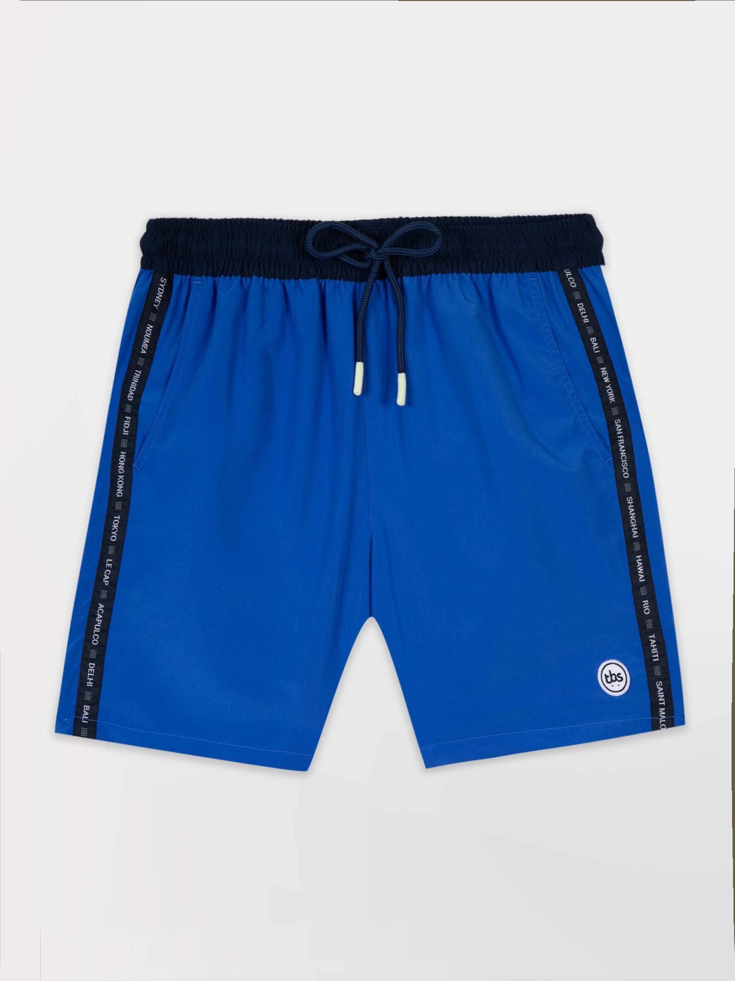 Short De Bain Homme Fabriqué en France Bleu