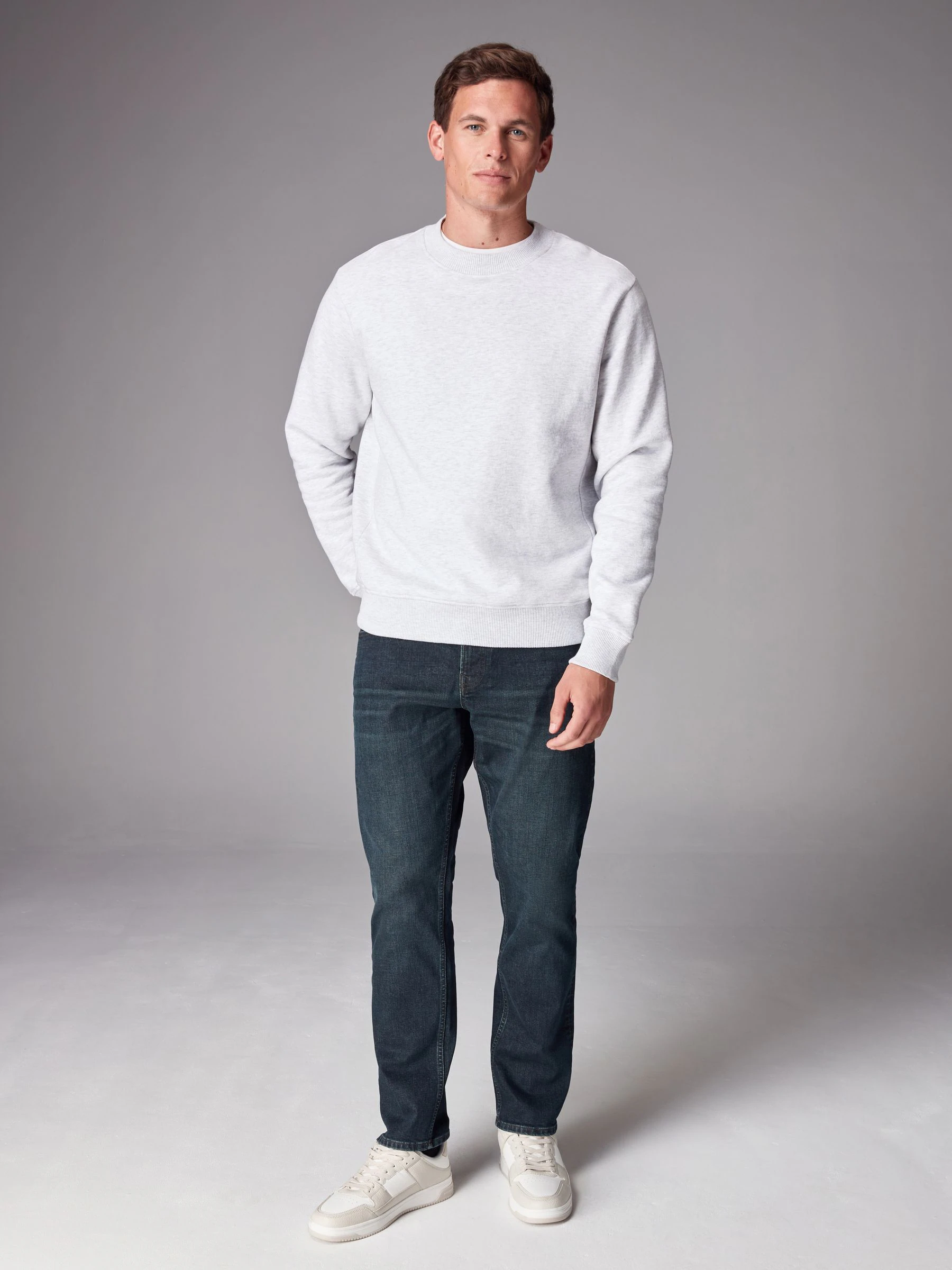 Donkerblauwe wassing - Enkele - Slim fit klassieke stretchy jeans