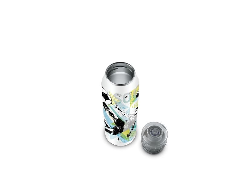Alfi Thermosflasche Kids Goal 500 ml, Weiss Isolierflasche