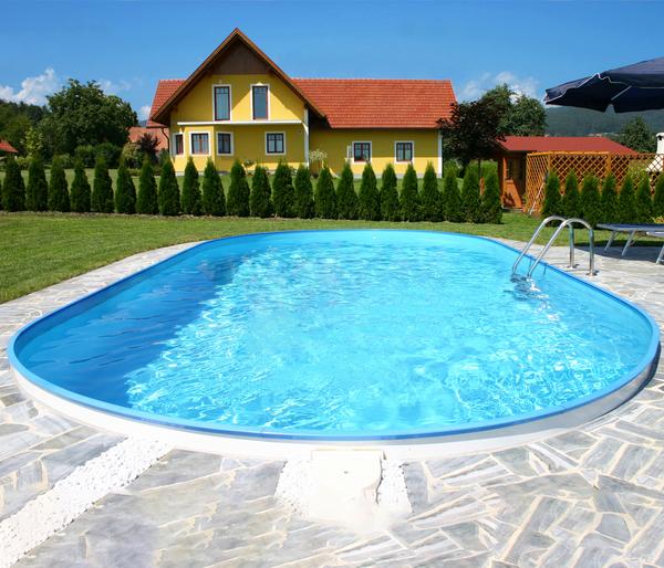 Summer Fun Stahlwandpool-Set, oval