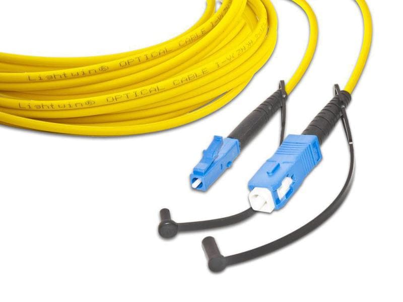 Lightwin LWL-Patchkabel Singlemode LC – SC, OS2, Simplex, 2 Singlemode LC-SC Simplex OS2 20 m