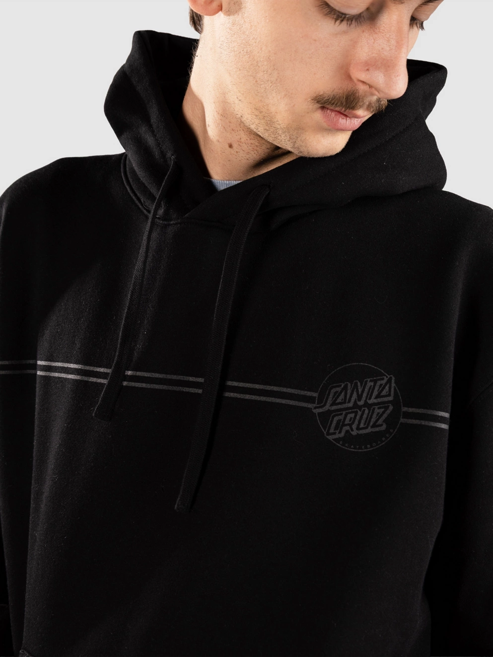 Santa Cruz Tonal Opus Dot Stripe Hoodie black