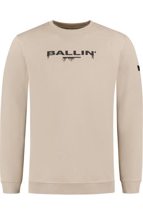 Ballin taupe heren sweater