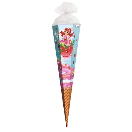 Roth Schultüte 85cm eckig Erdbeerinchen
