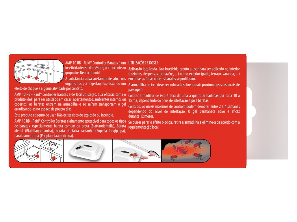 INSECTICIDA RAID RASTEJANTE CONTROL BARATAS