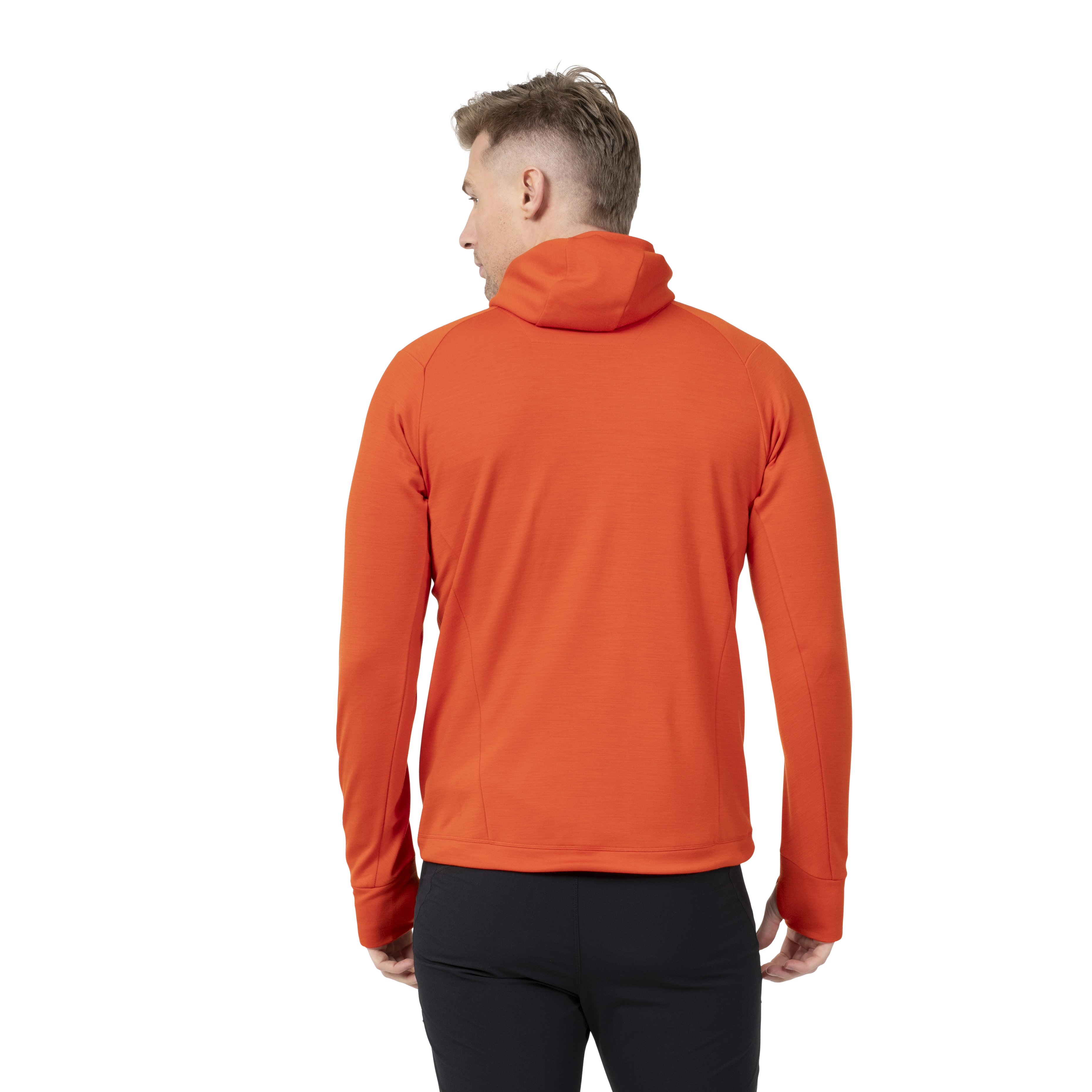 Rabot Merino Tech Midlayer Hoodie Men Lava