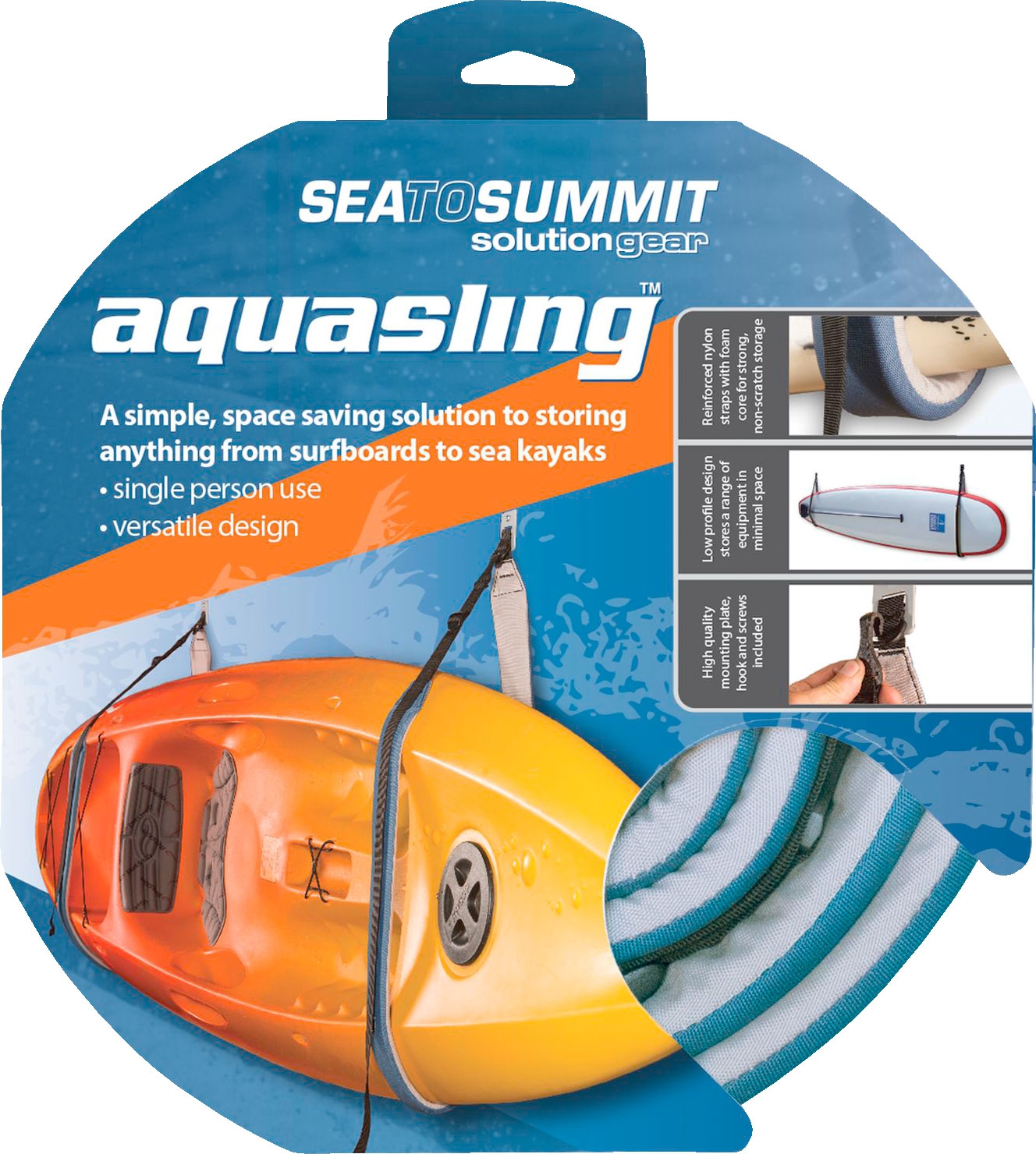 Sea to Summit Aquasling Kajak und Surfboard Aufhängung, blau