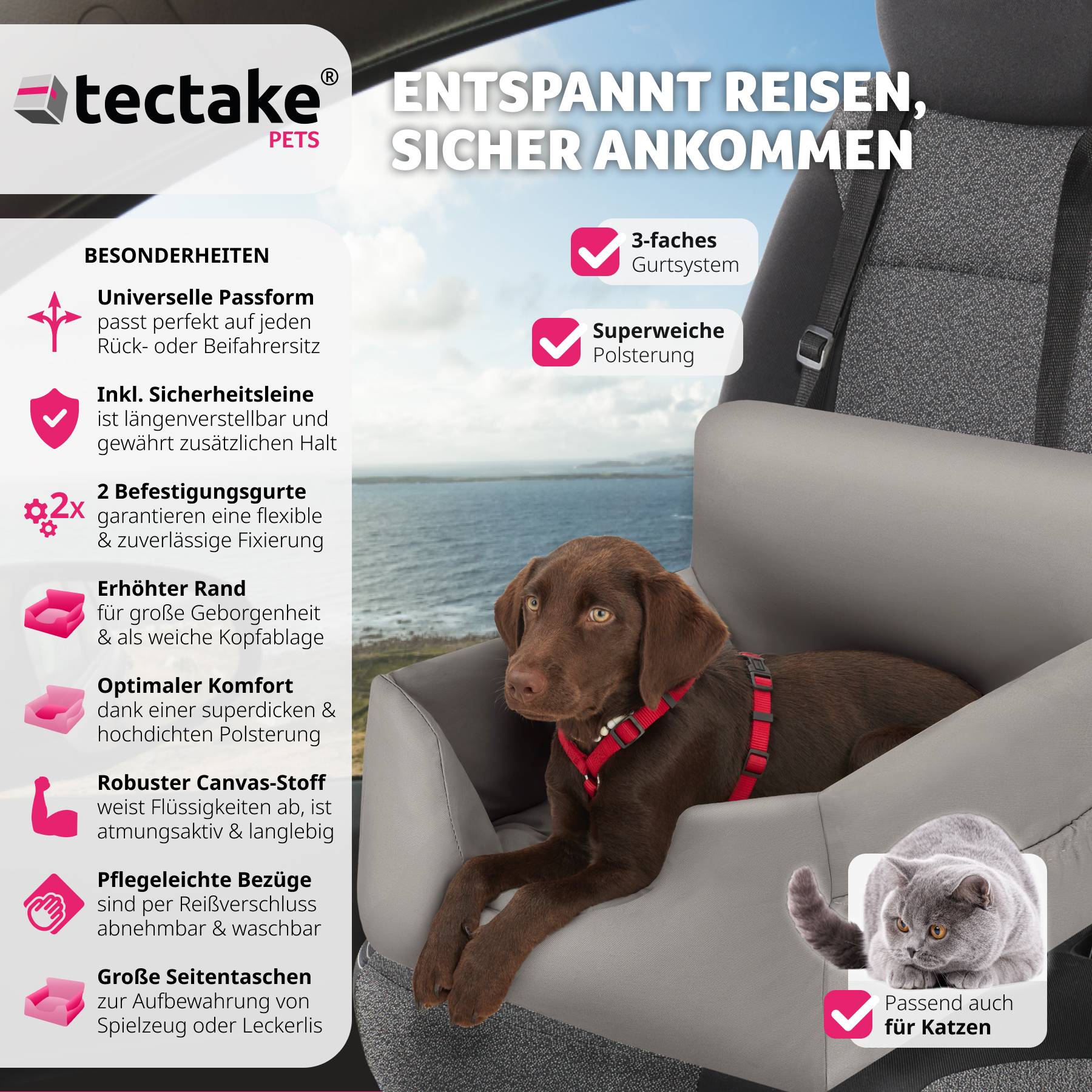 Hundeautositz Milow